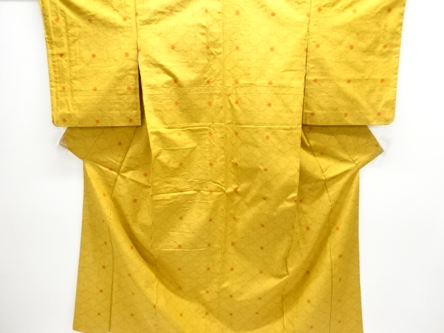 JAPANESE KIMONO / TSUMUGI / WOVEN MESH PATTERN